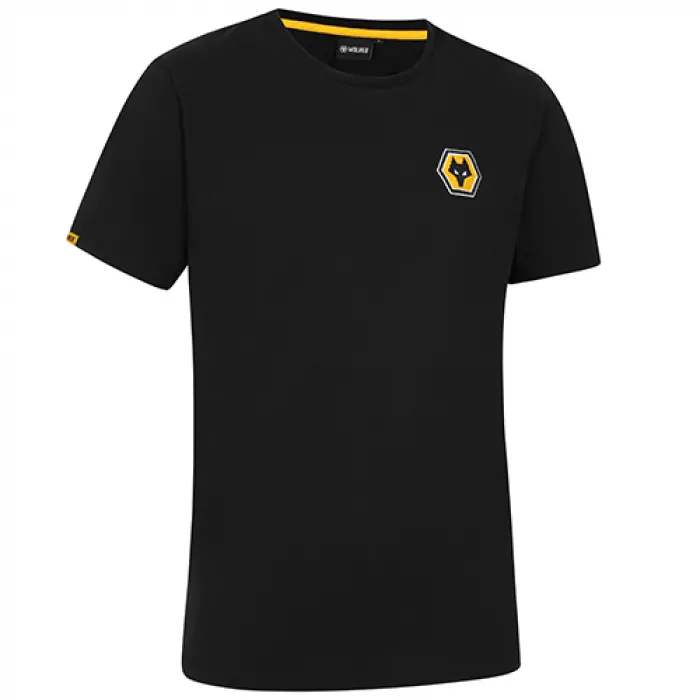 Wolverhampton Wanderers Shop | Essentials T-Shirt- Black Wolverhampton Wanderers Merchandise